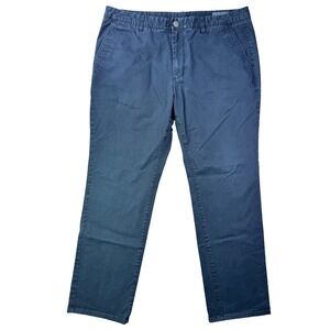 BONOBOS Slim Fit Chinos Pants Mens 38 Navy Blue Flat Front Casual Pant
